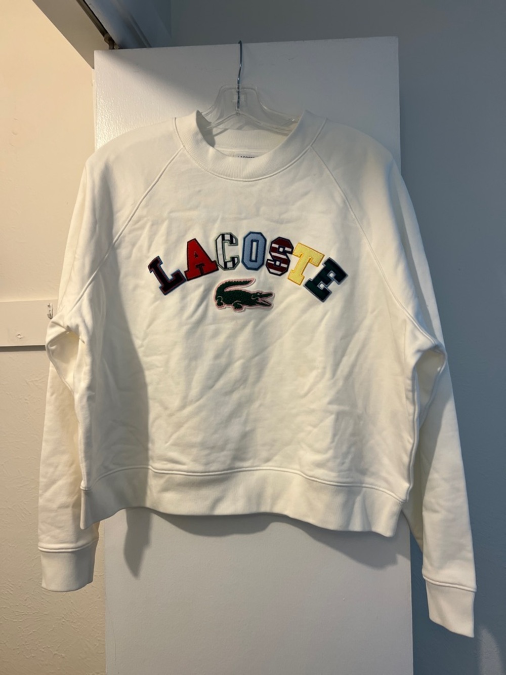 Lacoste Multicolor Lettered Crewneck